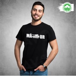 Tricou negru personalizat: Ma Tanc Ur (barbat)
