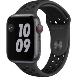 Ceas Smartwatch Apple Watch SE Nike, GPS + Cellular, 44mm Space Gray Aluminium Case, Anthracite/ Black Nike Sport Band