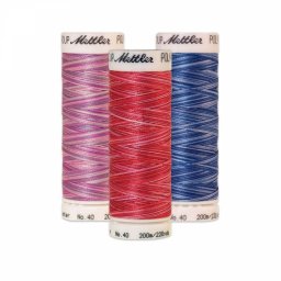 Ata de brodat Mettler multicolora POLY SHEEN MULTI 40 con 200m