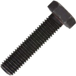 Surub cap hexagonal inalta rezistenta DIN 933- 10.9 M6x25 Oxid Negru - 2900 buc,