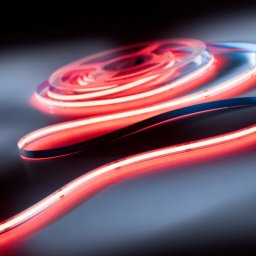 LumiFlex COB LED Strip cu lumină continuă Roșie 626nm 1875lm 24V 5m roll (375lm/m și 11.7W/m)