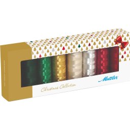 Ata Brodat Mettler Poly Sheen Kit Christmas, set 8 buc, No.40 200m