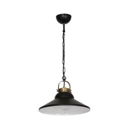 Lustra IRON 1 1xE27/60W negru/alamă antic