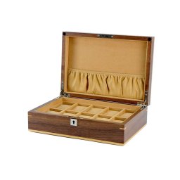 Cutie ceasuri Rothenschild Lemn Natural RS-2320-10W Pentru 10 Ceasuri