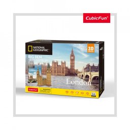 Cubic Fun - Puzzle 3D si Brosura-Big Ben 94 Piese