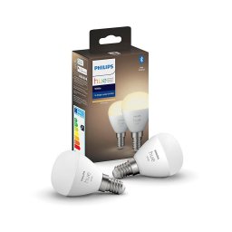 Set 2x LED bec Philips Hue WHITE P45 E14/5,5W/230V 2700K dimabil