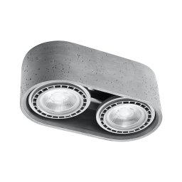 Plafonieră BASIC AR111 2xGU10/40W/230V beton