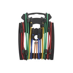 Set 10 cabluri elastice, cu carlige, THIRARD
