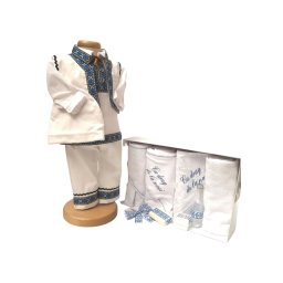 Set Botez Traditional Adi 2 , 2 piese costumas traditional si trusou brodat