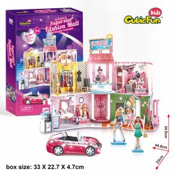 Cubic Fun - Puzzle 3D si Stickere Mall 157 Piese