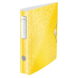 Biblioraft LEITZ 180 Active WOW, polyfoam, A4, 65 mm, galben
