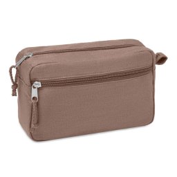 Geanta cosmetice, 21MAR2486, 21x8x13 cm, Everestus, Canepa, Maro