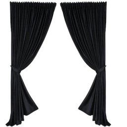 SET DRAPERIE,Casa Deco Logistics,soft V45 CU REJANSA DE 8 CM NEGRU