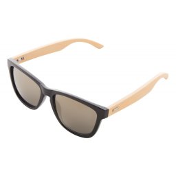 Ochelari de soare, Everestus, 20FEB2680, Bambus, Plastic, Natur, Negru