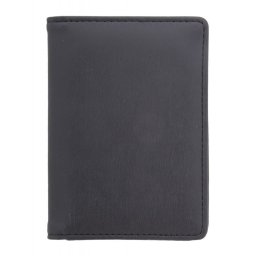 Portcard, 82×117×15 mm, Everestus, 20FEB4500, Piele ecologica, Negru