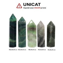 Obelisc Fluorit Verde 1 Varf - 113-146 x 30-36 x 30-35 - ( XXL)