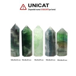 Obelisc Fluorit Verde 1 Varf - 103-120 x 31-36 x 29-35 mm - ( XXL)