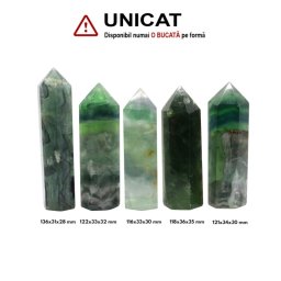Obelisc Fluorit Verde 1 Varf - 116-136 x 31-36 x 28-35 mm - ( XXL)
