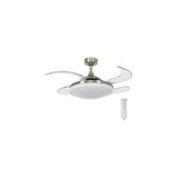 Ventilator de tavan FANAWAY 212982 EVORA 2xE27/20W/230V crom + telecomandă