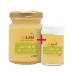 Pachet Laptisor De Matca Pur BIO 100g + 25g Gratis Apiland