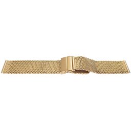 Bratara milaneza aurie cu deployant 18mm -59011