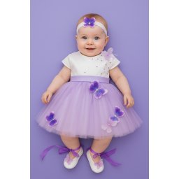 Set botez 3 piese Purple Butterfly
