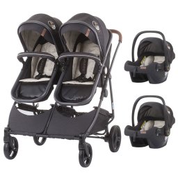Carucior gemeni Chipolino Duo Smart 3 in 1 vanilla