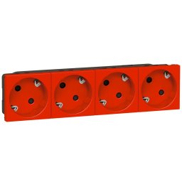 Priza multisuport 4x2p+T