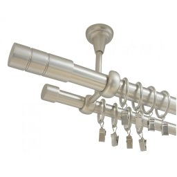 Galerie dubla tavan CYLINDRU 25/19 - CROM MAT