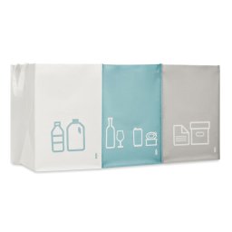 Set 3 saci de gunoi, 21MAR1579, 45x30x30 cm, Everestus, Material netesut, Multicolor