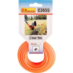 Fir rezerva motocoasa, trimmer,​​​​​​​ 2.7 mm x 15 m, Richmann