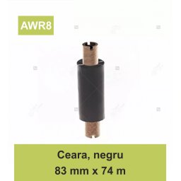 Ribon ARMOR Inkanto AWR8, ceara (wax), negru, 83mmX74M, OUT