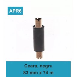 Ribon ARMOR Inkanto APR6, ceara si rasina (waxresin), negru, 83mmx74M, OUT