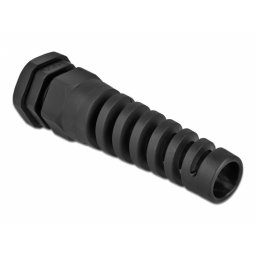 Garnitura de etansare a cablului PG13,5 cu protectie uzura Negru, Delock 60345