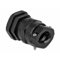 Garnitura de etansare a cablului PG21 cu protectie uzura/indoire Negru, Delock 60359