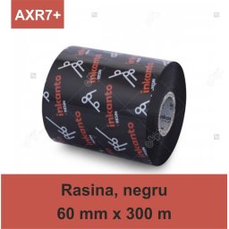 Ribon ARMOR Inkanto AXR7+, rasina (resin), negru, 60mmx300M, OUT