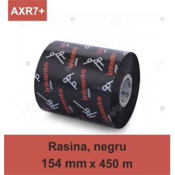 Ribon ARMOR Inkanto AXR7+, rasina (resin), negru, 154mmx450M, OUT