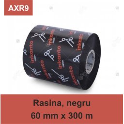 Ribon ARMOR Inkanto AXR9, rasina (resin), negru, 60mmx300M, OUT
