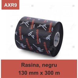Ribon ARMOR Inkanto AXR9, rasina (resin), negru, 130mmx300M, OUT