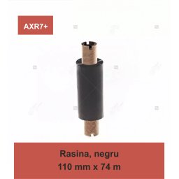 Ribon ARMOR Inkanto AXR7+, rasina (resin), negru, 110mmx74M, OUT