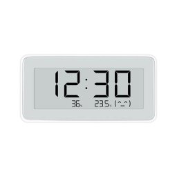 Higrometru Xiaomi Mijia Digital cu ceas, Ecran LCD E-Ink 3.7 inch, Bluetooth, Senzori de temperatura si umiditate