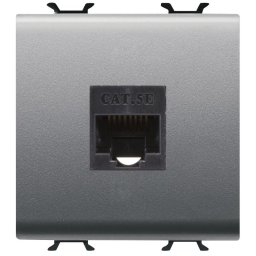 Priza de date RJ45 2 module CAT.5E UTP Gewiss Chorus GW14434