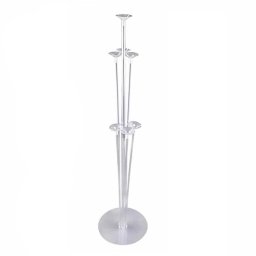 Suport transparent pentru 7 baloane de latex transparent