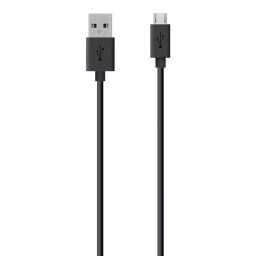Cablu de date Belkin F2CU012BT2MBLKS, USB - micro USB, 2m, Black