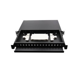 Patchpanel 24 porturi negru neechipat