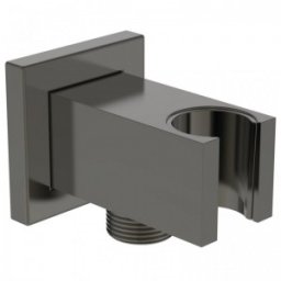 Cot racord patrat G1/2 Ideal Standard cu suport para de dus model Joy culoare magnetic grey
