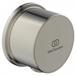 Conector fix fit Ideal Standard rotund pentru furtun de dus, model Joy, silver storm