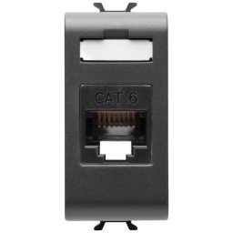 Priza de date UTP RJ45 CAT.6 1 modul Gewiss Chorus GW12423