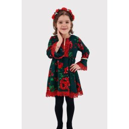 Rochita cu tematica florala de la 4 ani la 6 ani