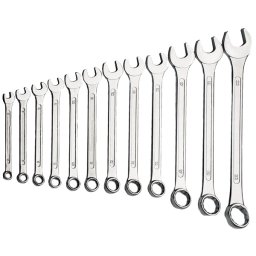 Set 12 Chei Combinate ( la un capat fixe si la celalalt inelare ) 6-22 mm, CV, DIN 3113 - MANNESMANN - M130-12 DIN